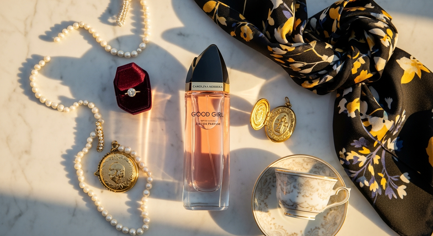 Carolina Herrera Good Girl Eau de Parfum bottle with iconic high-heel design and packaging