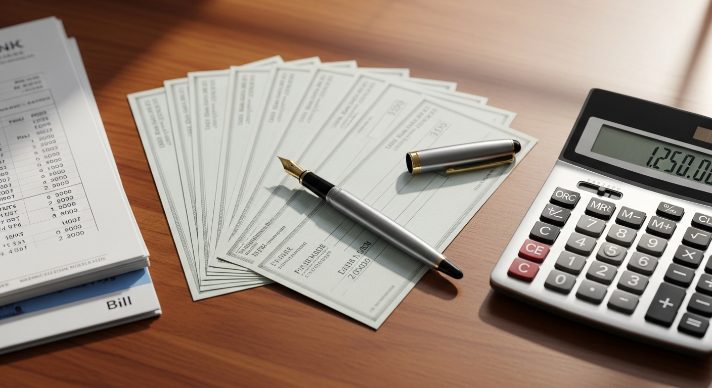 Parchment Personal Checks elegant design professional banking style