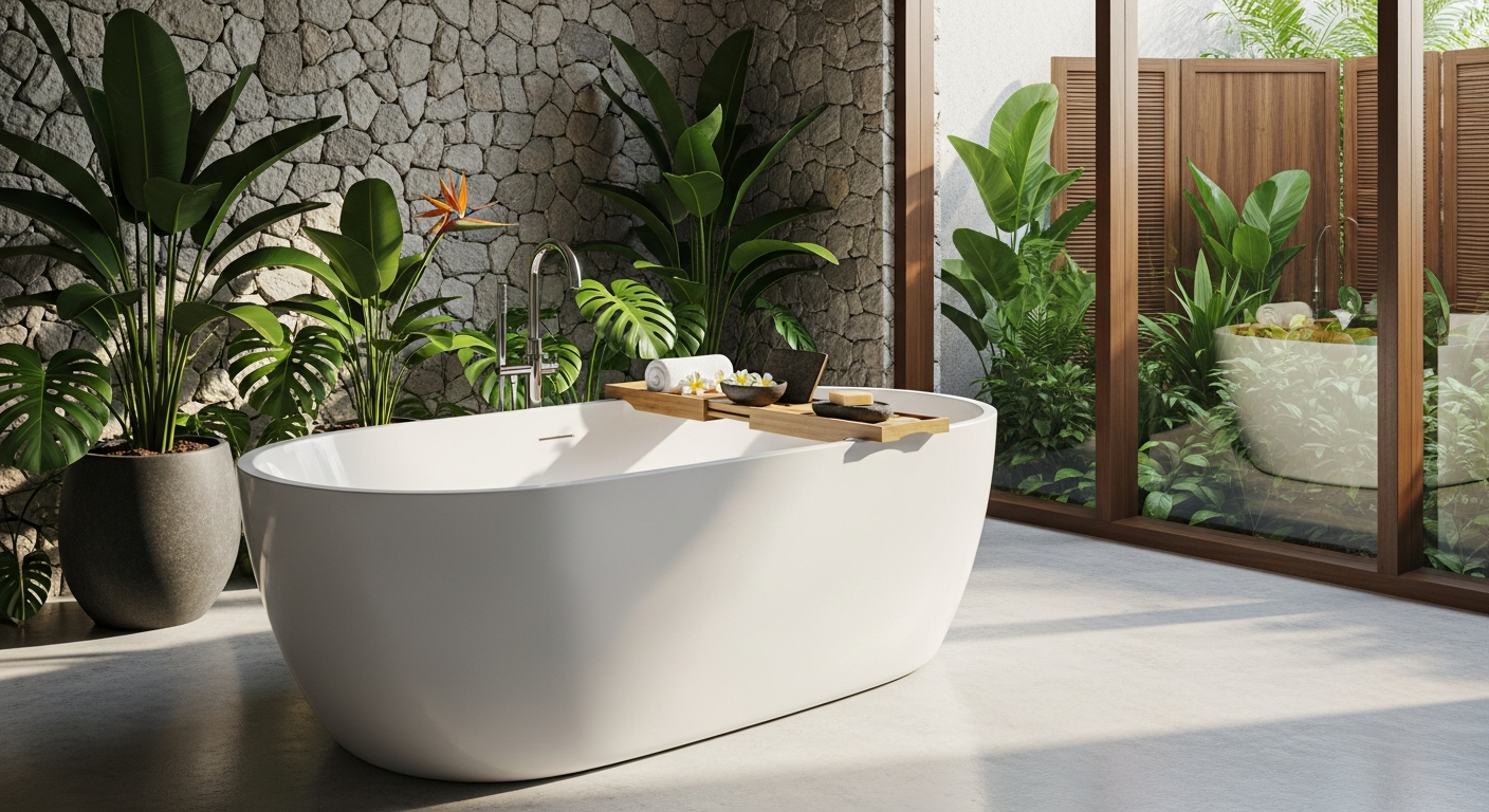 Designbaeder Bali Freestanding Bathtub Luxury
