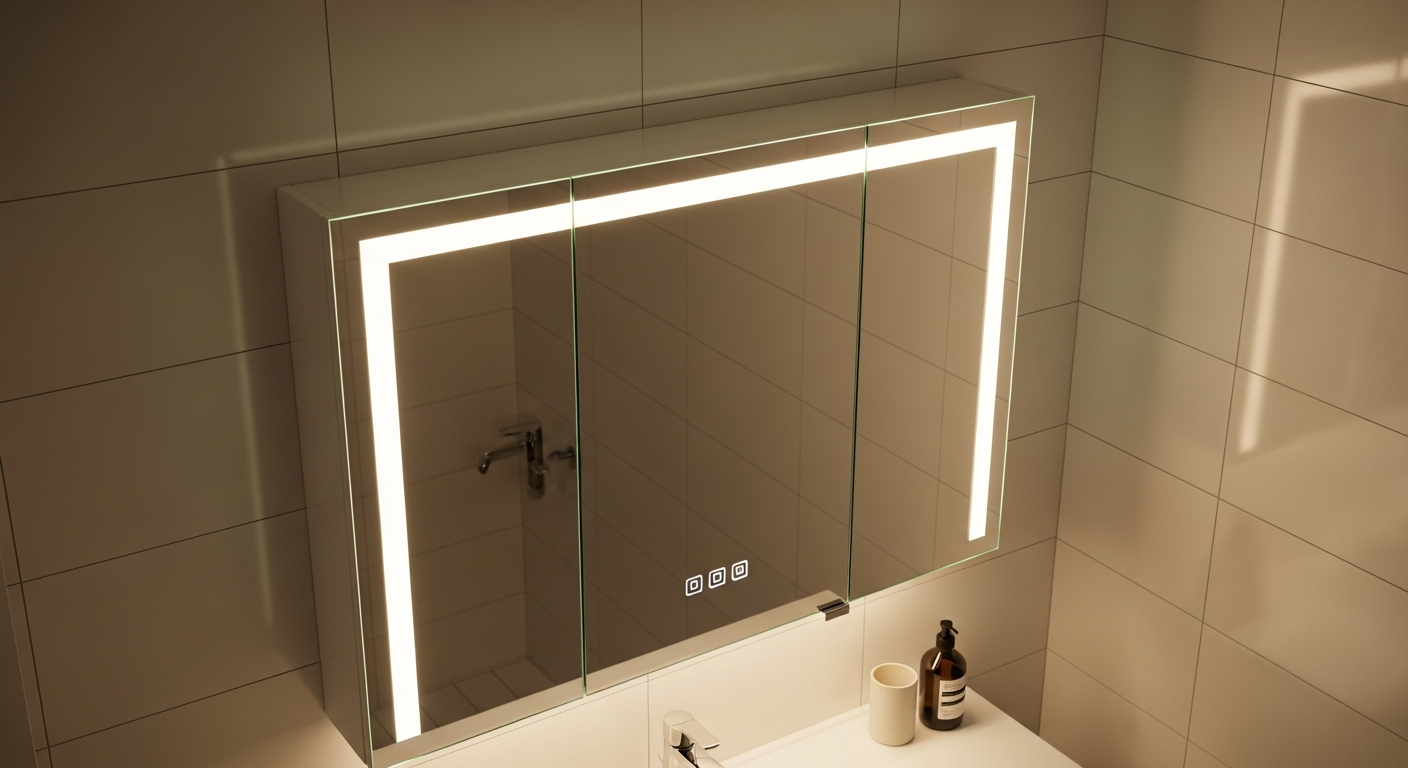 Why Designbaeder LED Mirror Cabinets Are Essential for Modern Bathroom Design