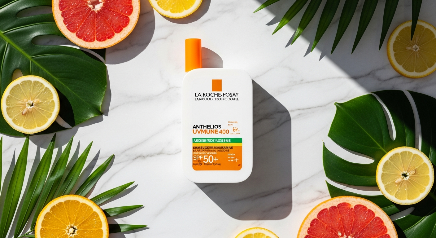 La Roche-Posay Anthelios UVMUNE 400 Invisible Fluid SPF50+ sunscreen bottle displayed on white background