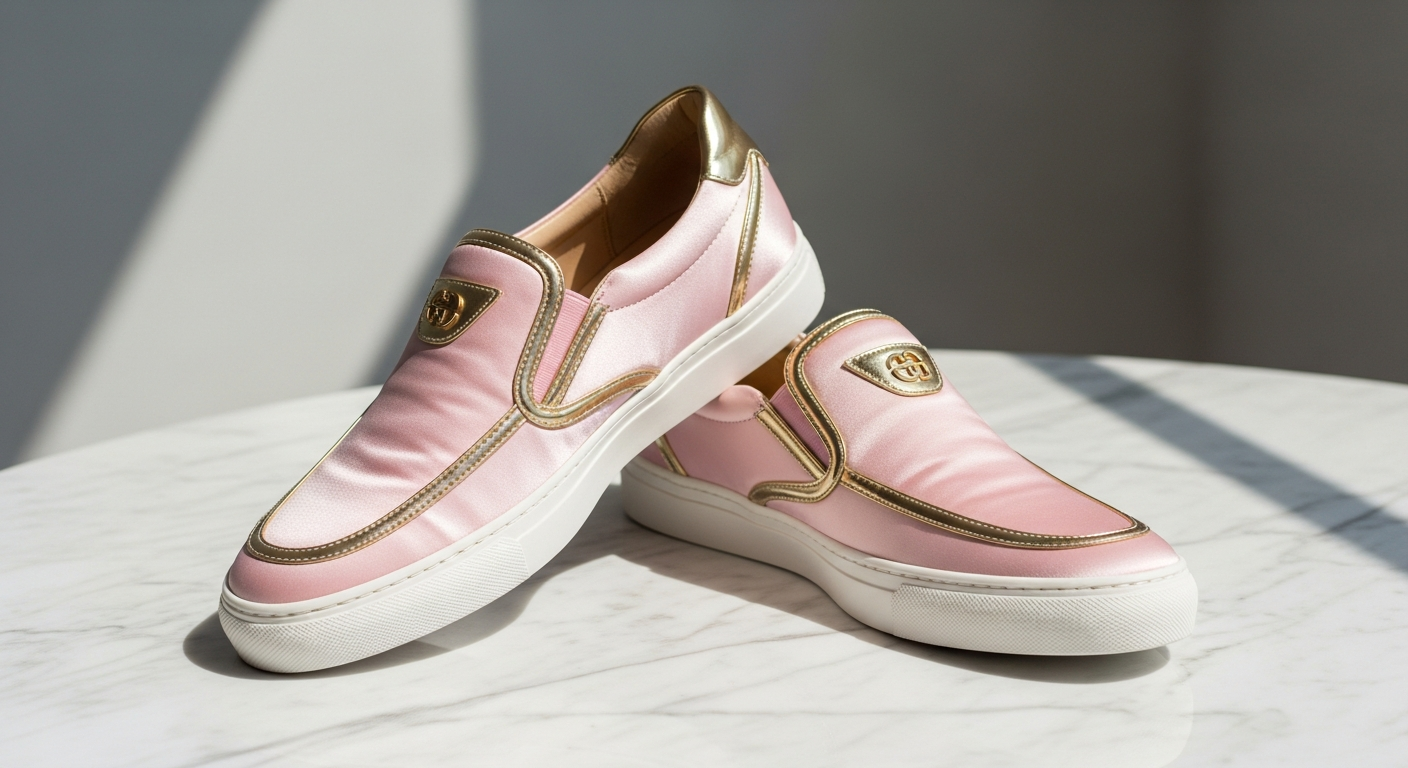 Slip-On Sneakers for Modern Women: The GOE Pink Gold Detail Review