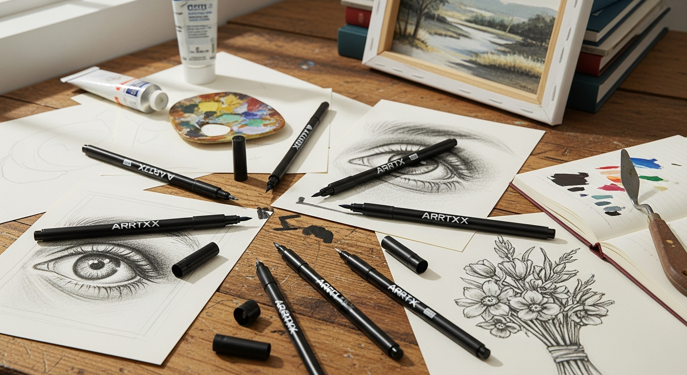 Arrtx Black Acrylic Paint Pens: Budget Artist’s Secret