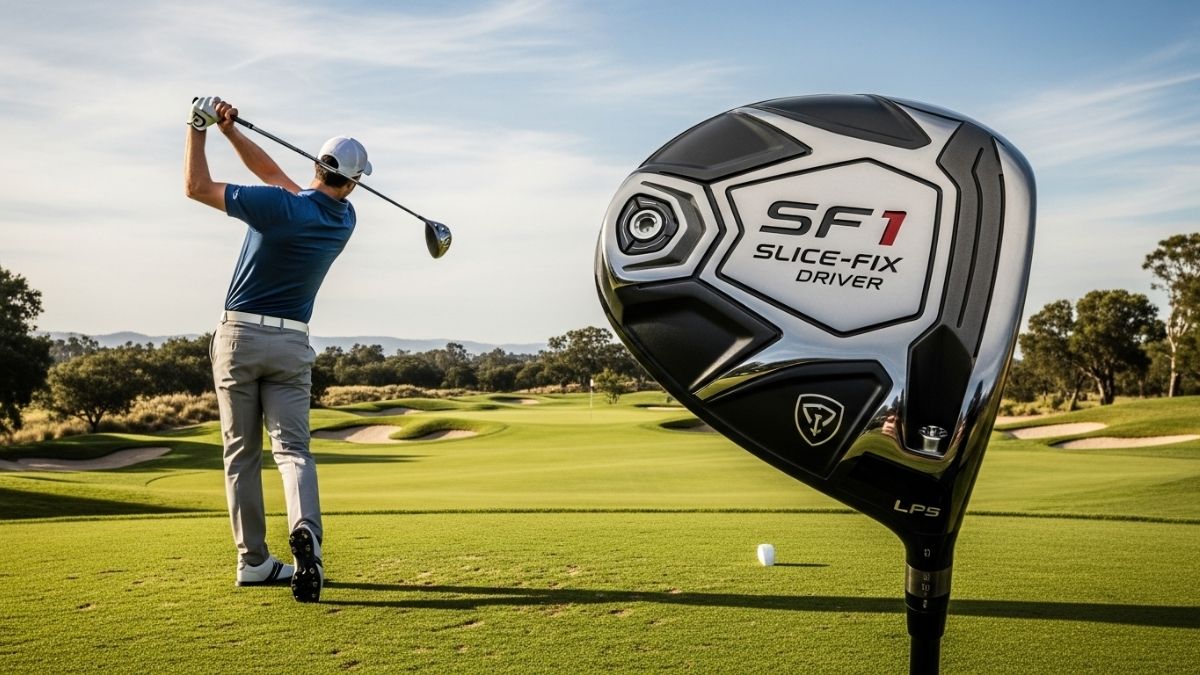 Performance Golf SF1 Slice-Fix Driver with Square Face Technology design