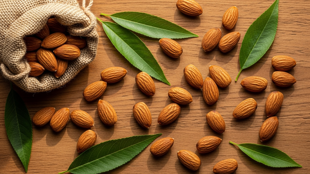 Premium Spanish organic almonds in bulk 1kg pack from Kamelur