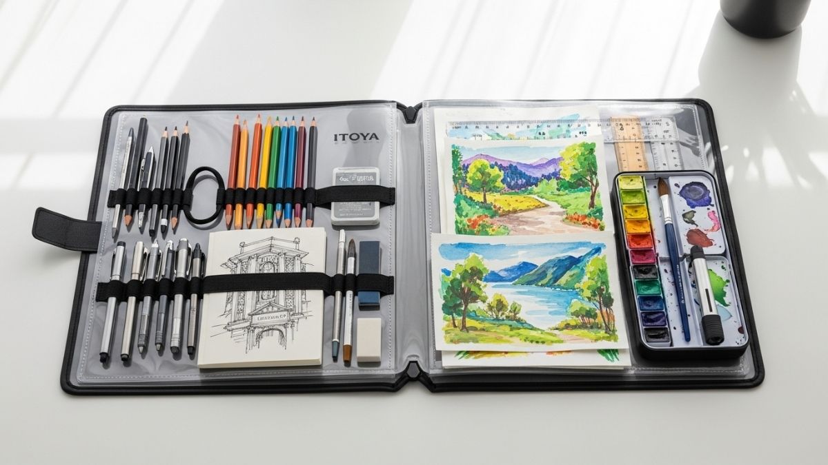 ITOYA Original Art ProFolio Display Book with PolyGlass pages showcasing artwork and photographs