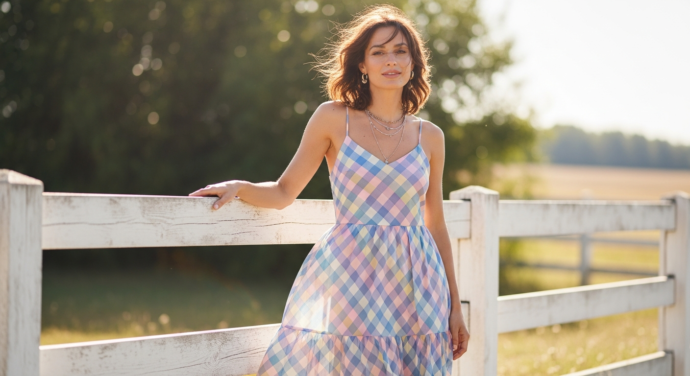 Buffalo printed jersey summer dress in vibrant floral and animal print patterns displayed on model