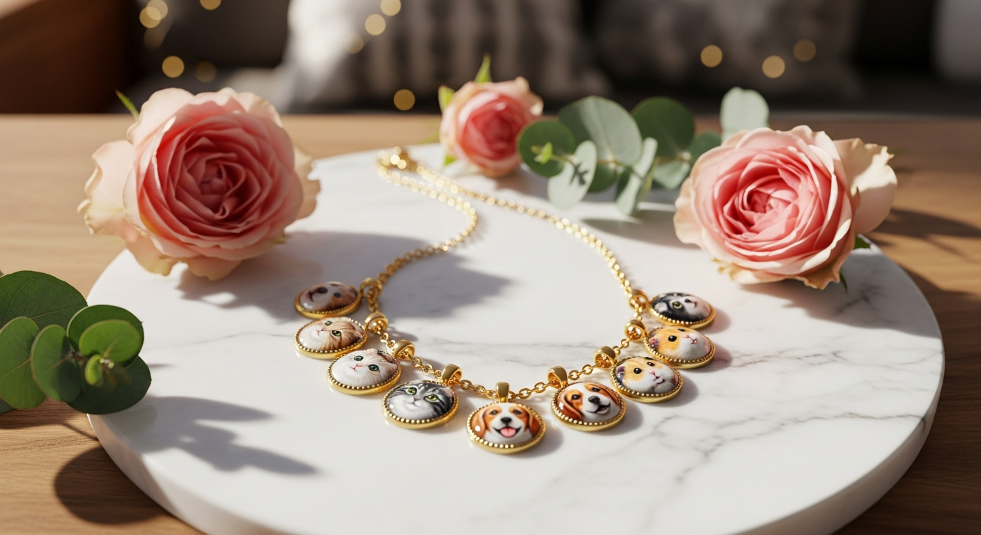 KOZAKH Pet Charm Necklace: Custom Pet Jewelry