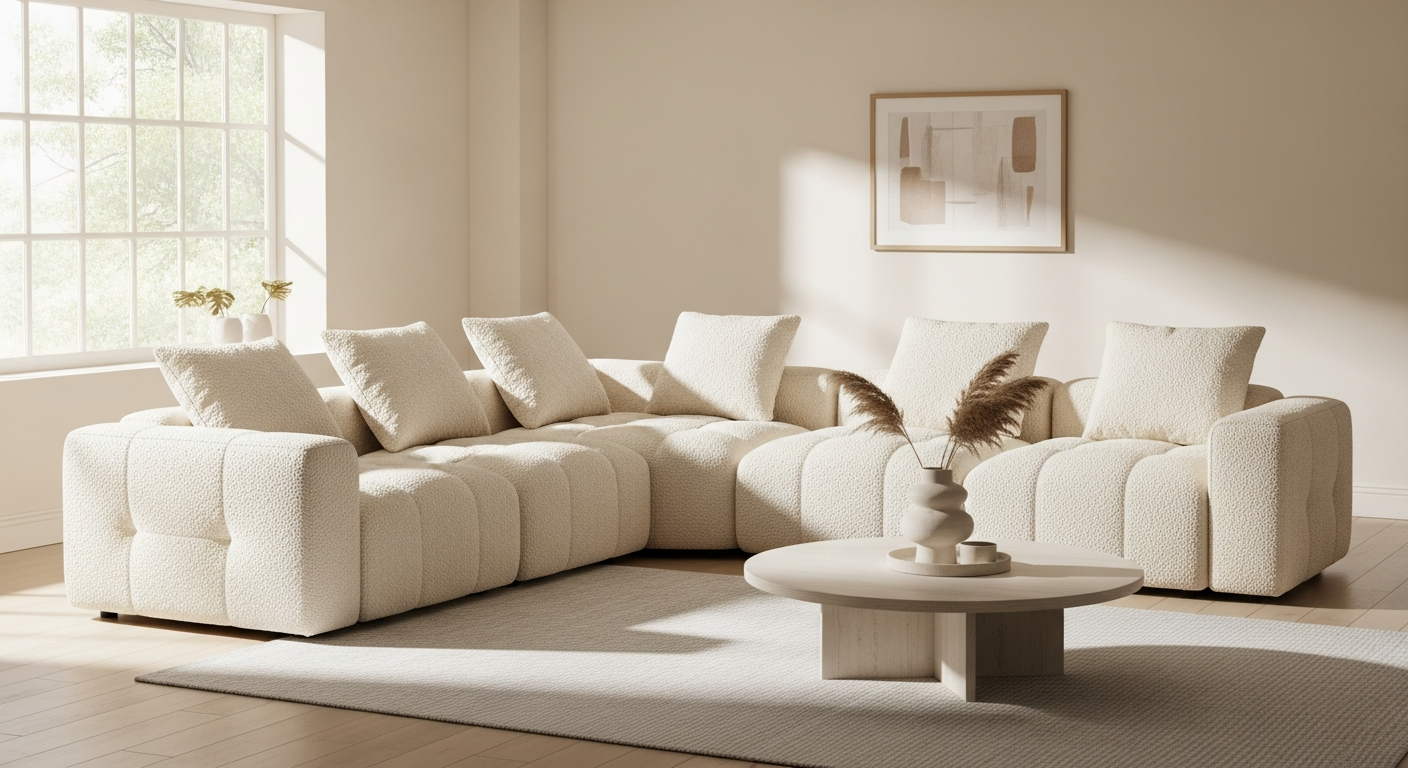 MILYsofa SOFATIME Modular Bouclé Corner Sofa