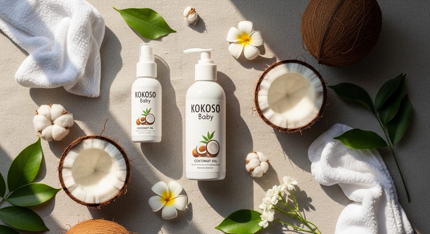 Kokoso Baby Coconut Oil for Eczema & Sensitive Skin