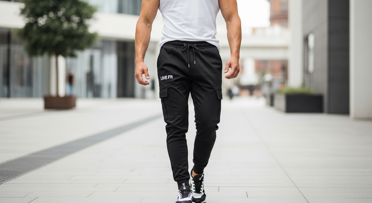 LIVE Fit Cargo Joggers: Gym-to-Street Essential