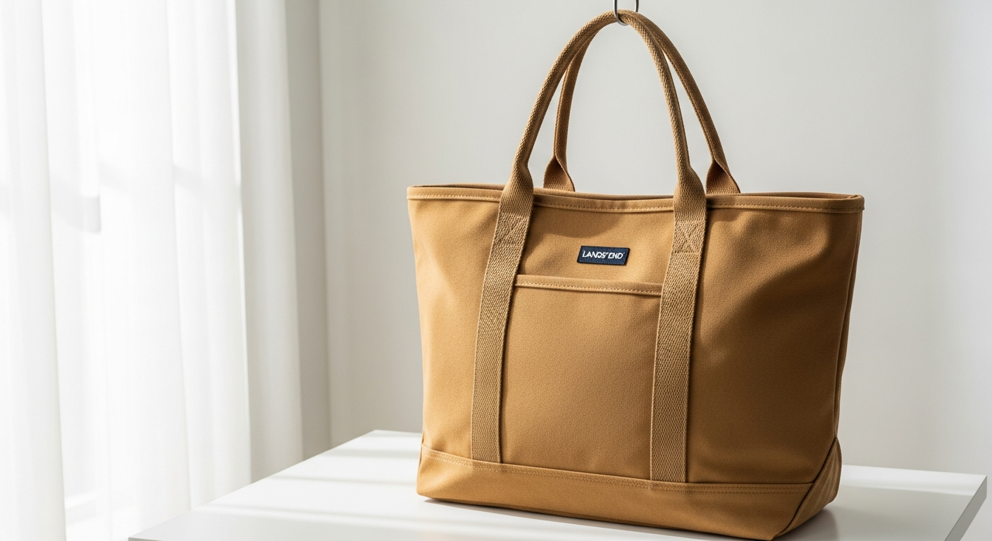 Lands’ End Heavy-Duty Canvas Tote Bag