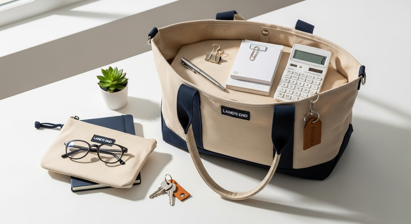 Land’s End Canvas Tote: Professional Organization