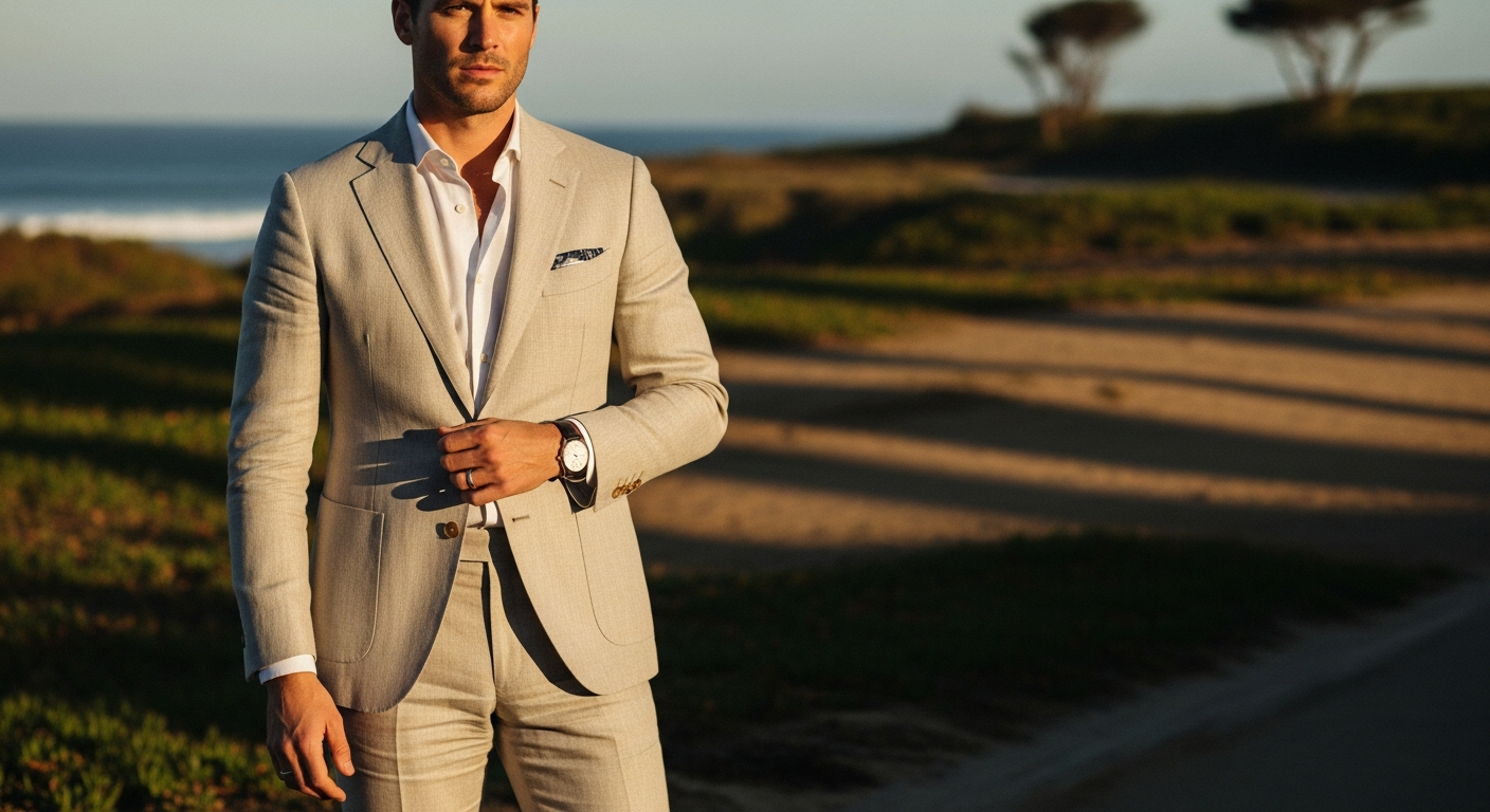 Style the Robertson Linen Suit for Summer