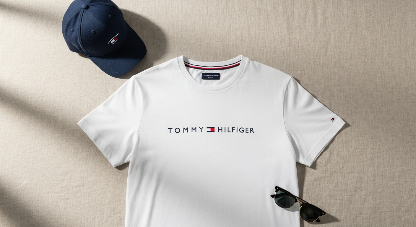 Tommy Hilfiger Essential Logo T-Shirt styled in multiple casual and smart-casual outfit combinations