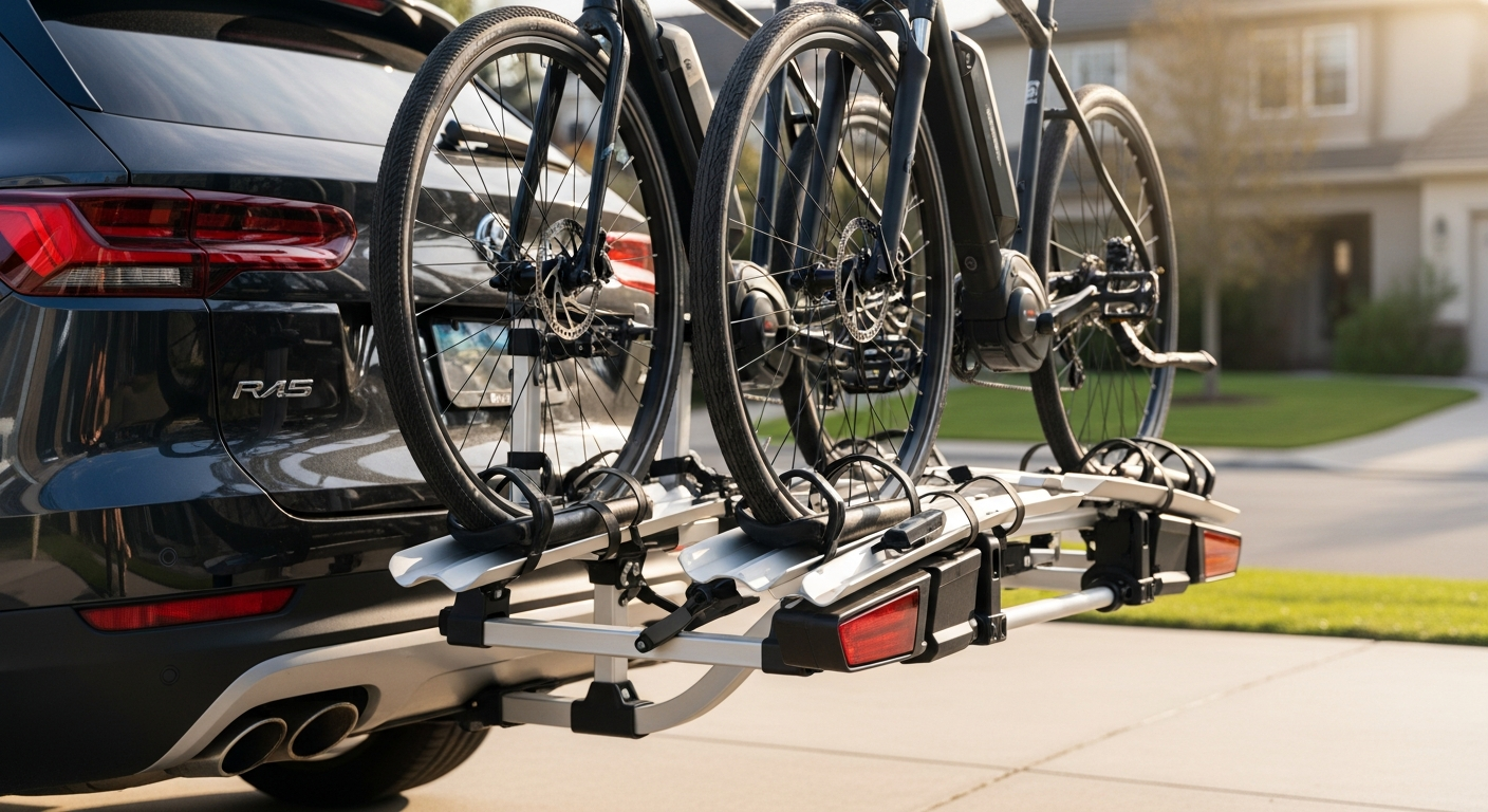 OutfitR 2-Bike E-Bike Rack: Heavy-Duty Hitch Solution