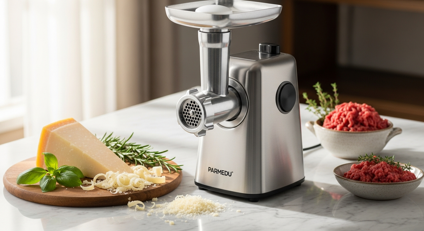Parmedu Electric Cheese Grater & Meat Grinder