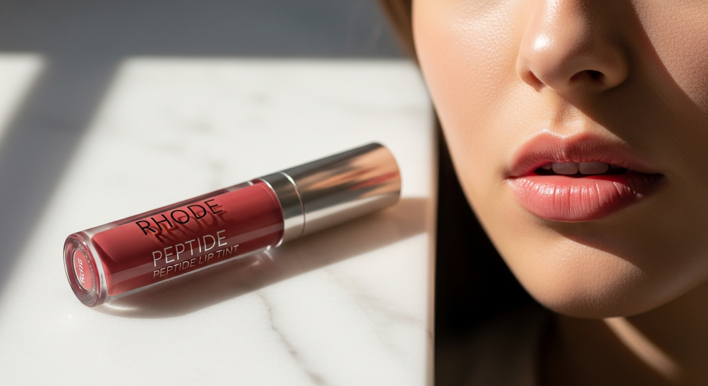 Rhode Peptide Lip Tint fragrance-free formula in multiple shade options for sensitive skin