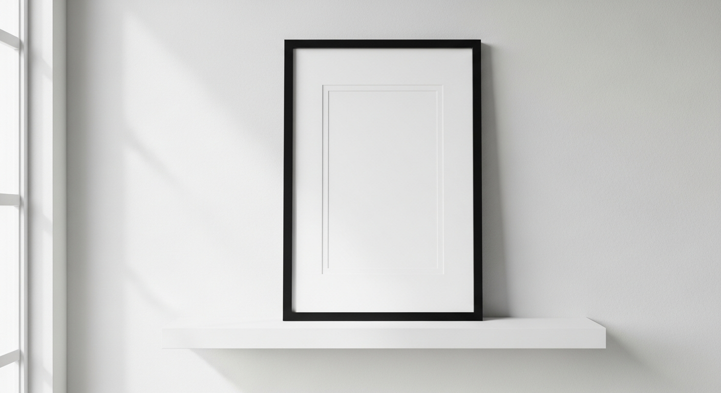 11×14 Black Picture Frame with Mat | Budget