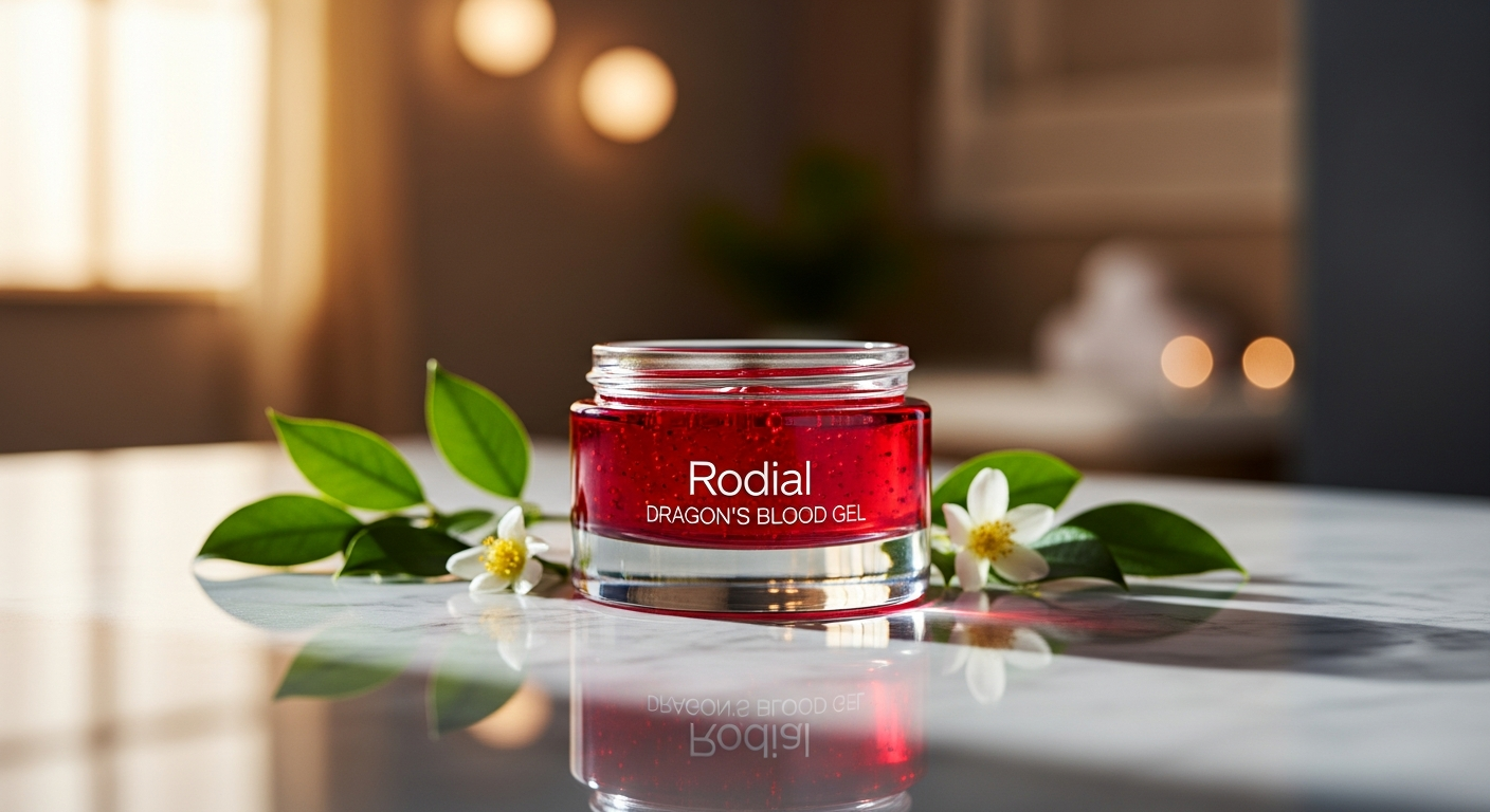 Rodial Dragon's Blood Sculpting Gel luxury skincare product bottle on white background
