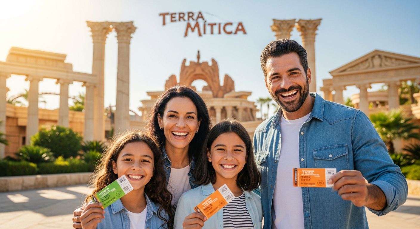 Terra Mitica theme park ancient Mediterranean civilization attractions and roller coaster rides