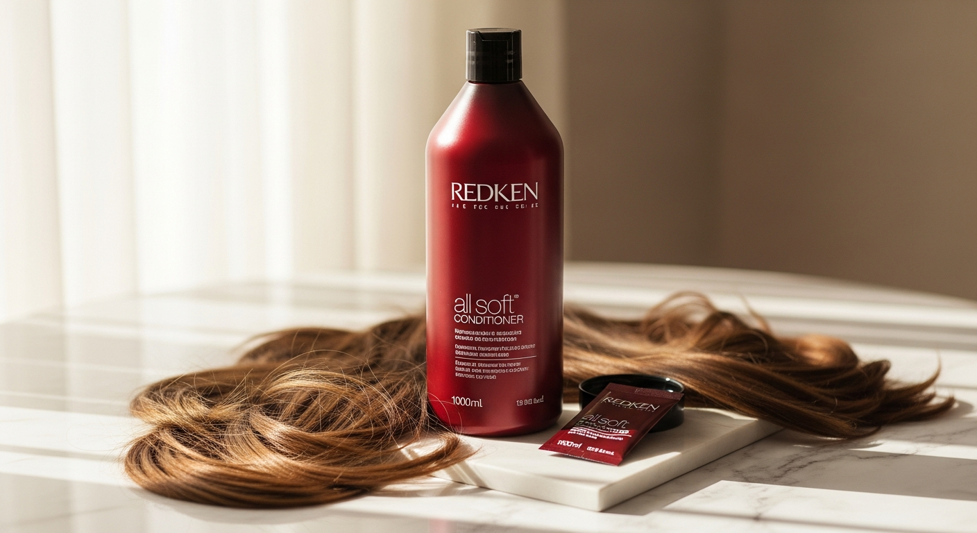 Redken All Soft Conditioner 1000ml bottle with argan oil and protein complex