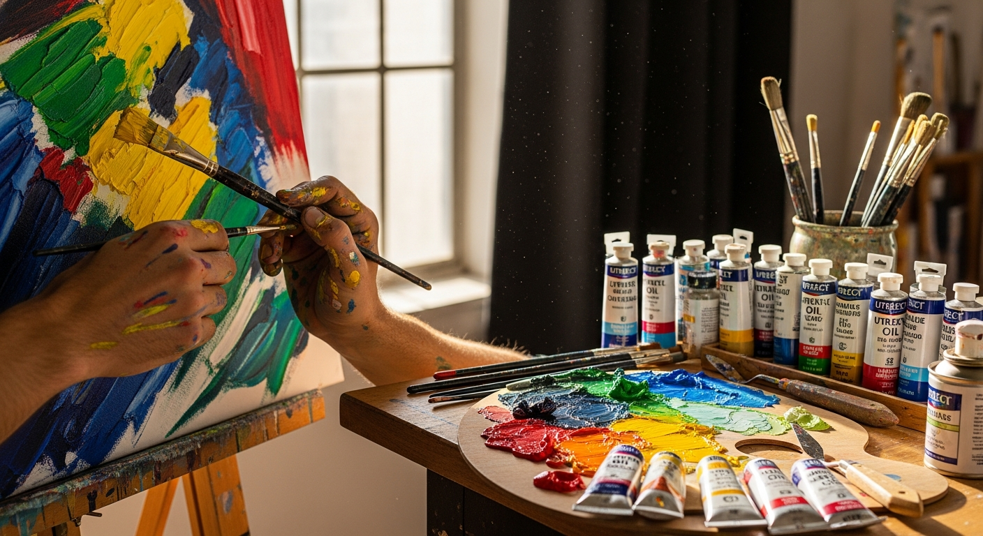 Large-Scale Oil Painting on Budget: Utrecht