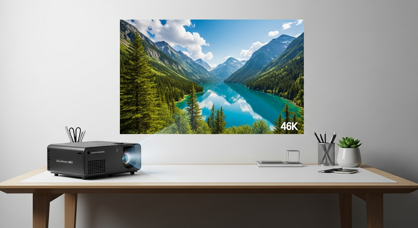 VisionMaster Max 4K: Premium Rainbow-Free Projector