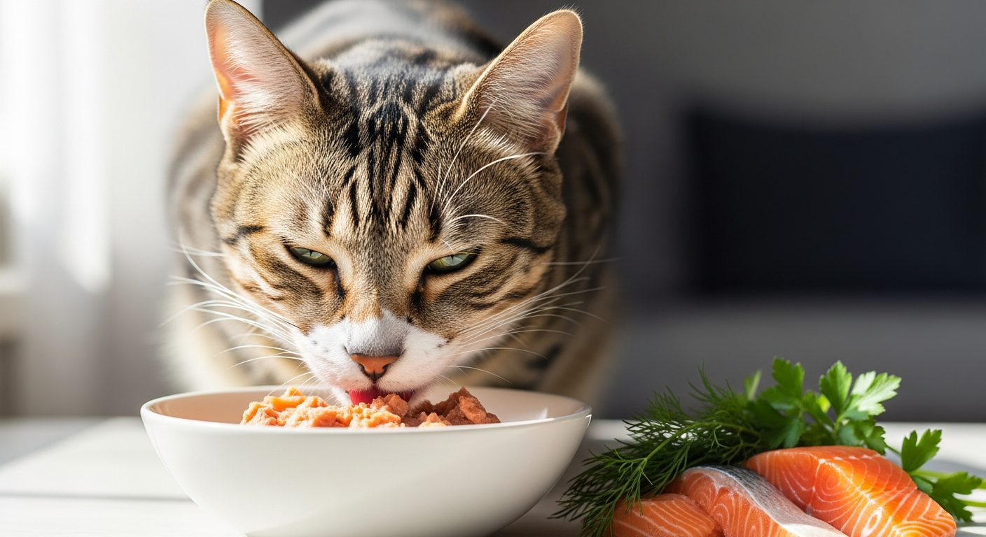Meowing Heads So-Fish-Ticated Salmon dry cat food bag with salmon and natural ingredients