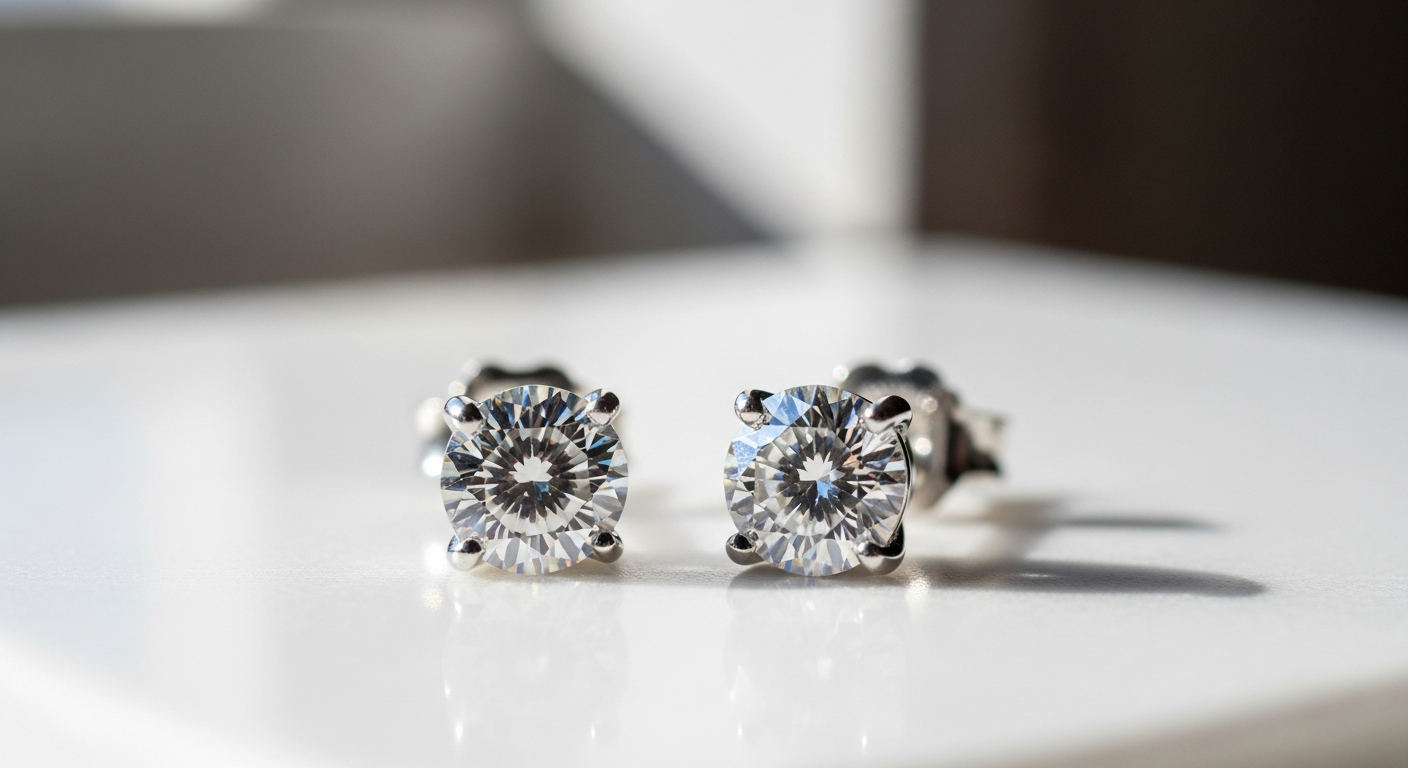 Moissanite Stud Earrings Sterling Silver Guide