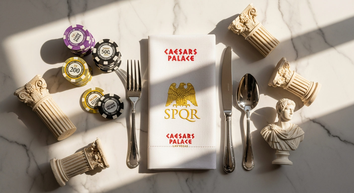 Caesars Palace Las Vegas iconic Roman columns and luxury resort architecture on the Strip