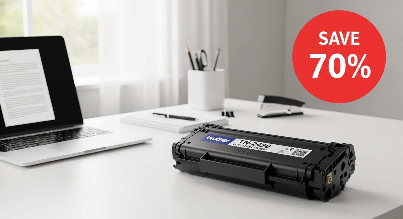 Brother TN-2420 compatible high-yield toner cartridge for laser printers