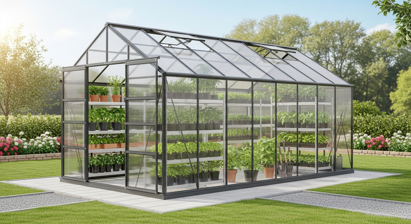 The Complete Guide to the Gardebruk Aluminium Greenhouse: Engineering Your Year-Round Garden