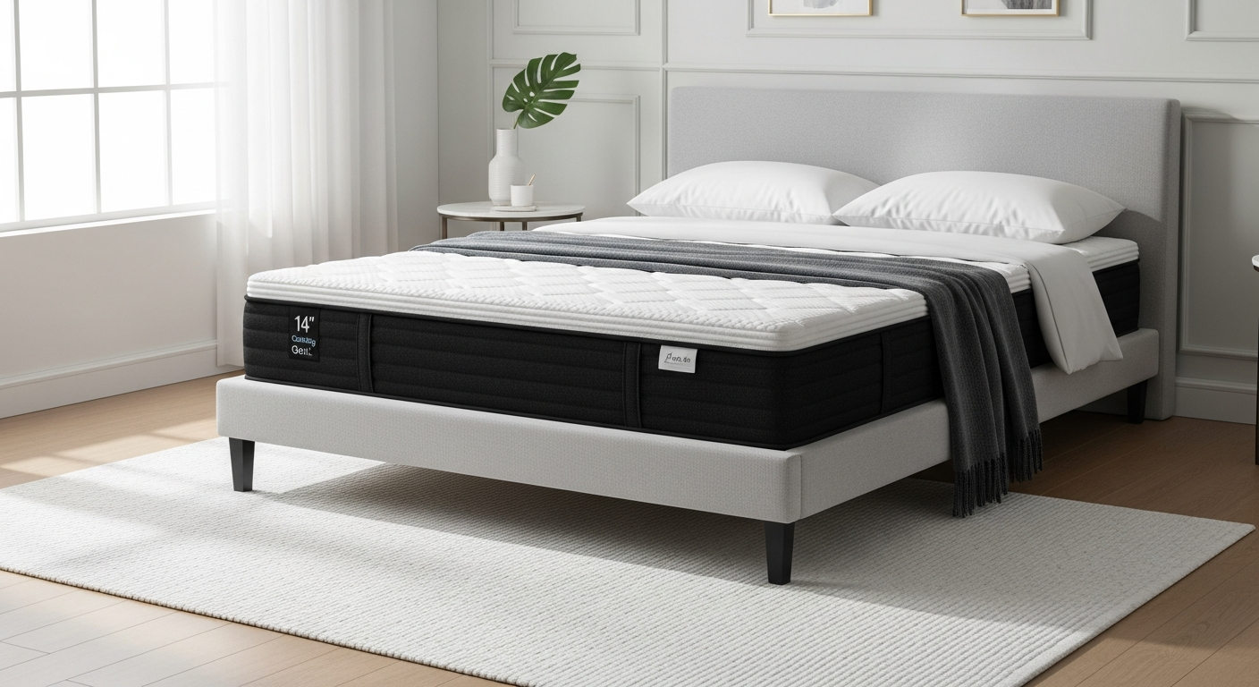 EGOHOME Black 14-Inch Cooling Mattress 2026