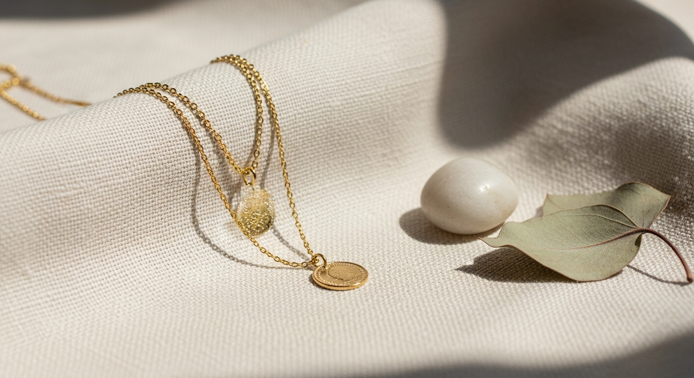 Hope Coin Pendant: Minimalist Jewelry Layering