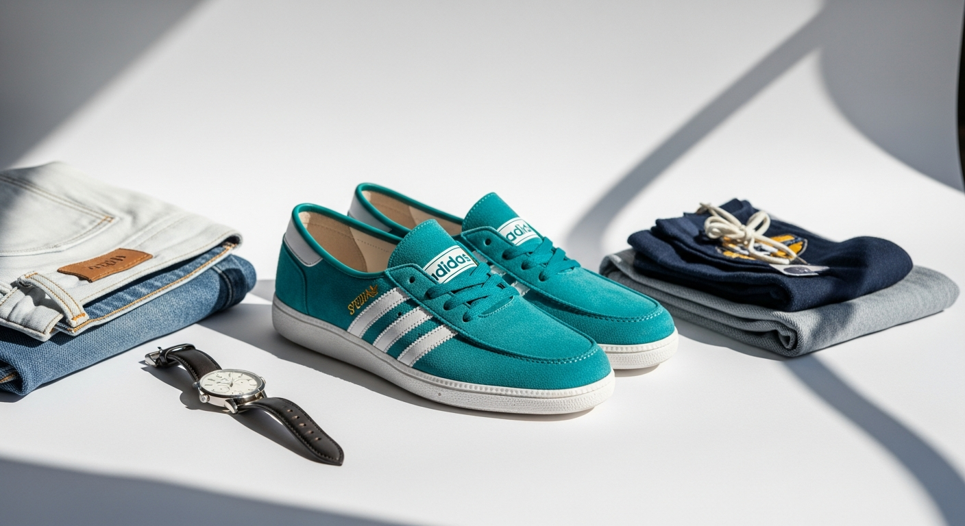 Adidas Handball Spezial Loafer sneaker displayed on neutral background showing premium suede upper and gum rubber sole