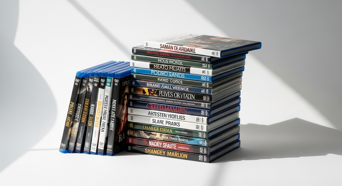Movies Unlimited DVD Blu-ray Catalog 2026 cover featuring physical media collection