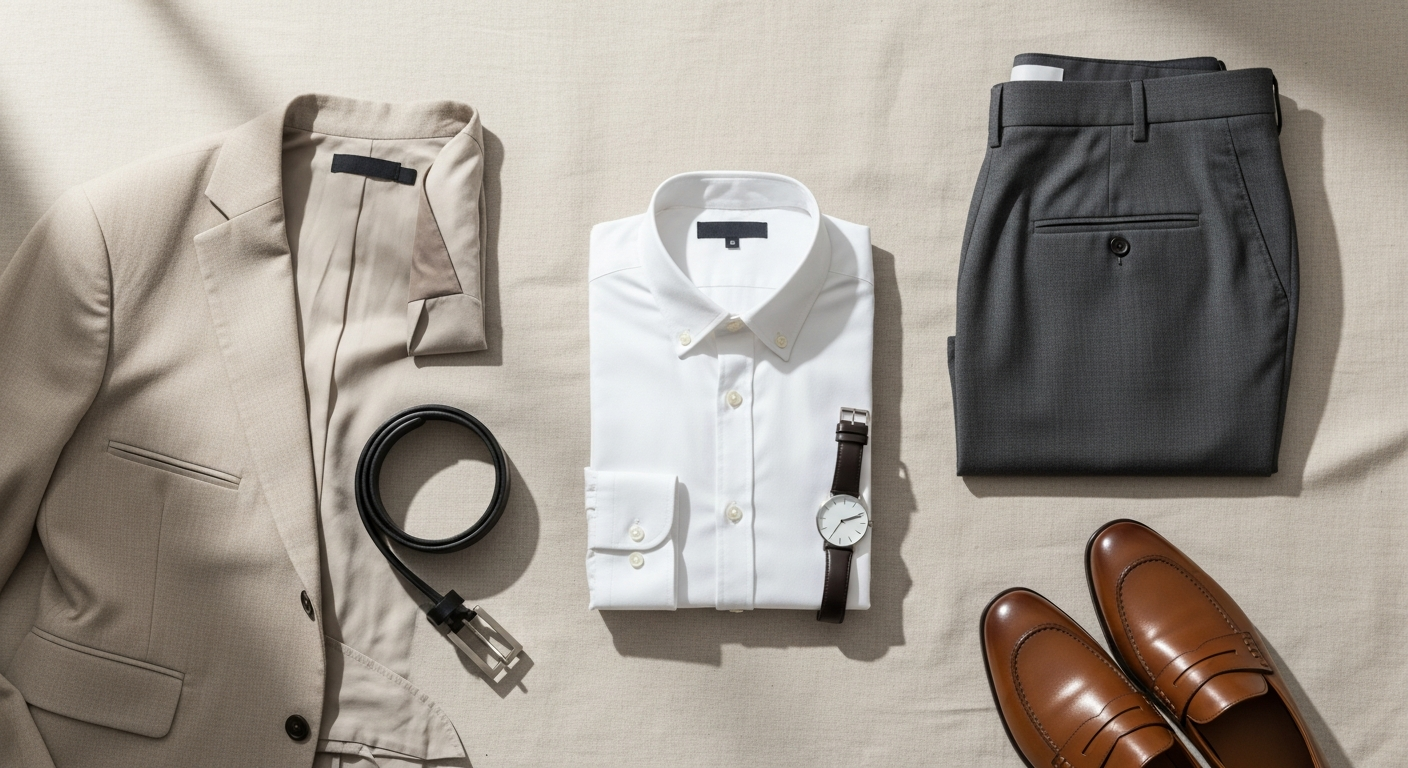 Men's slim fit oxford career shirt in premium cotton fabric
