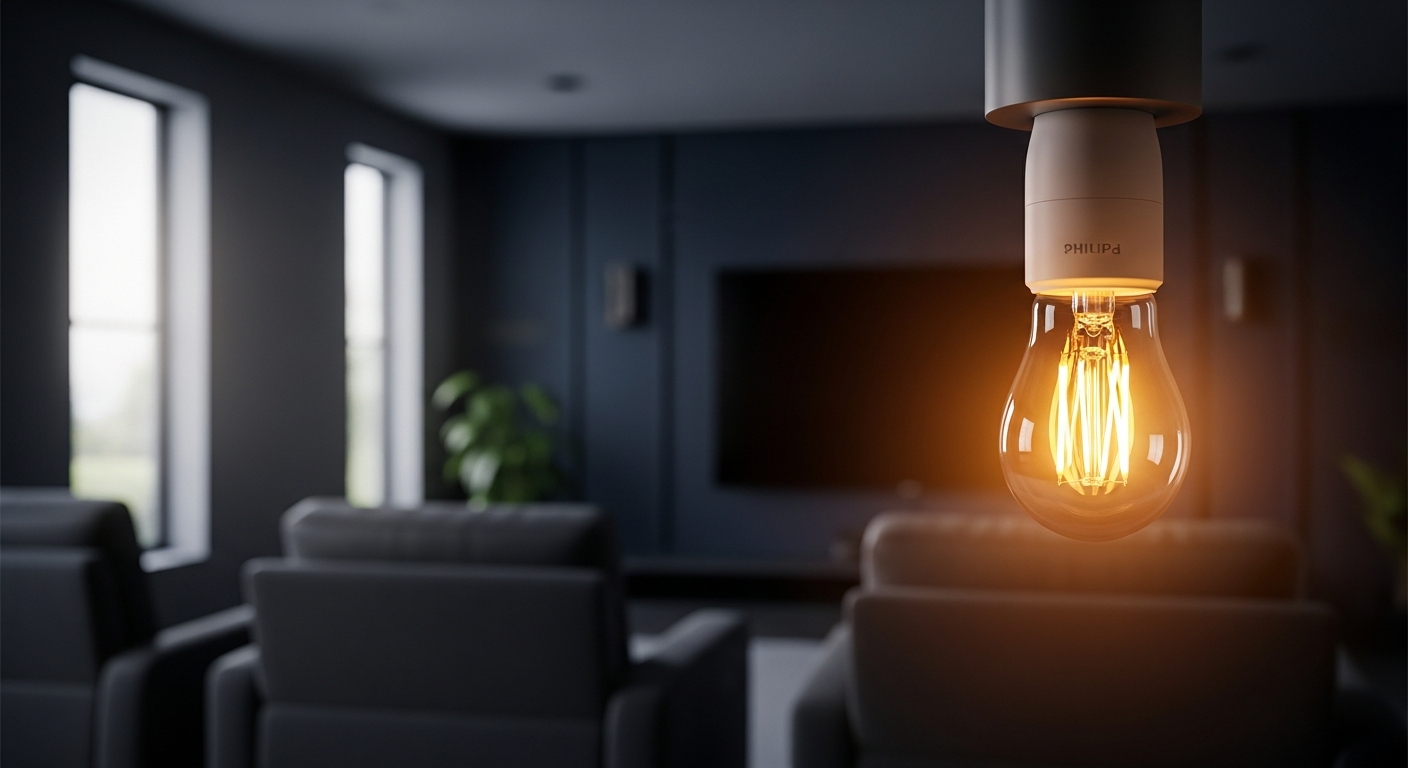 Philips Hue White and Color Ambiance A19 Starter Kit smart bulbs with bridge hub