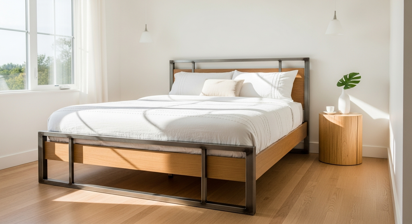 Small Bedroom Solutions: Plank+Beam Queen Bed