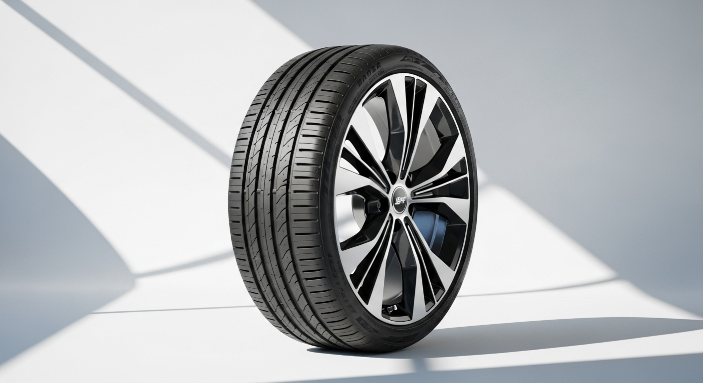 Continental PremiumContact 7 summer tire mounted on modern electric vehicle wheel