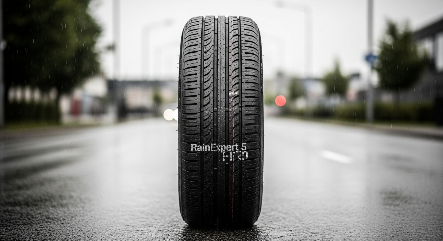 Uniroyal RainExpert 5 summer passenger tire tread pattern close-up detail