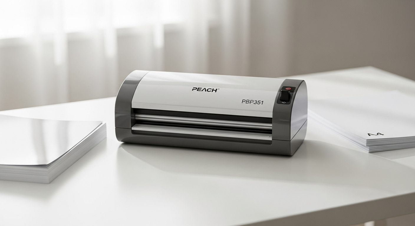 Peach 2-in-1 A4 Laminator Trimmer PBP351 compact device for office use