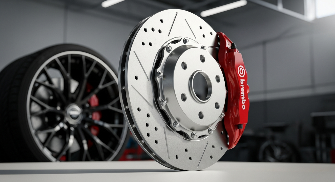 Brembo premium performance brake discs with advanced thermal ventilation design