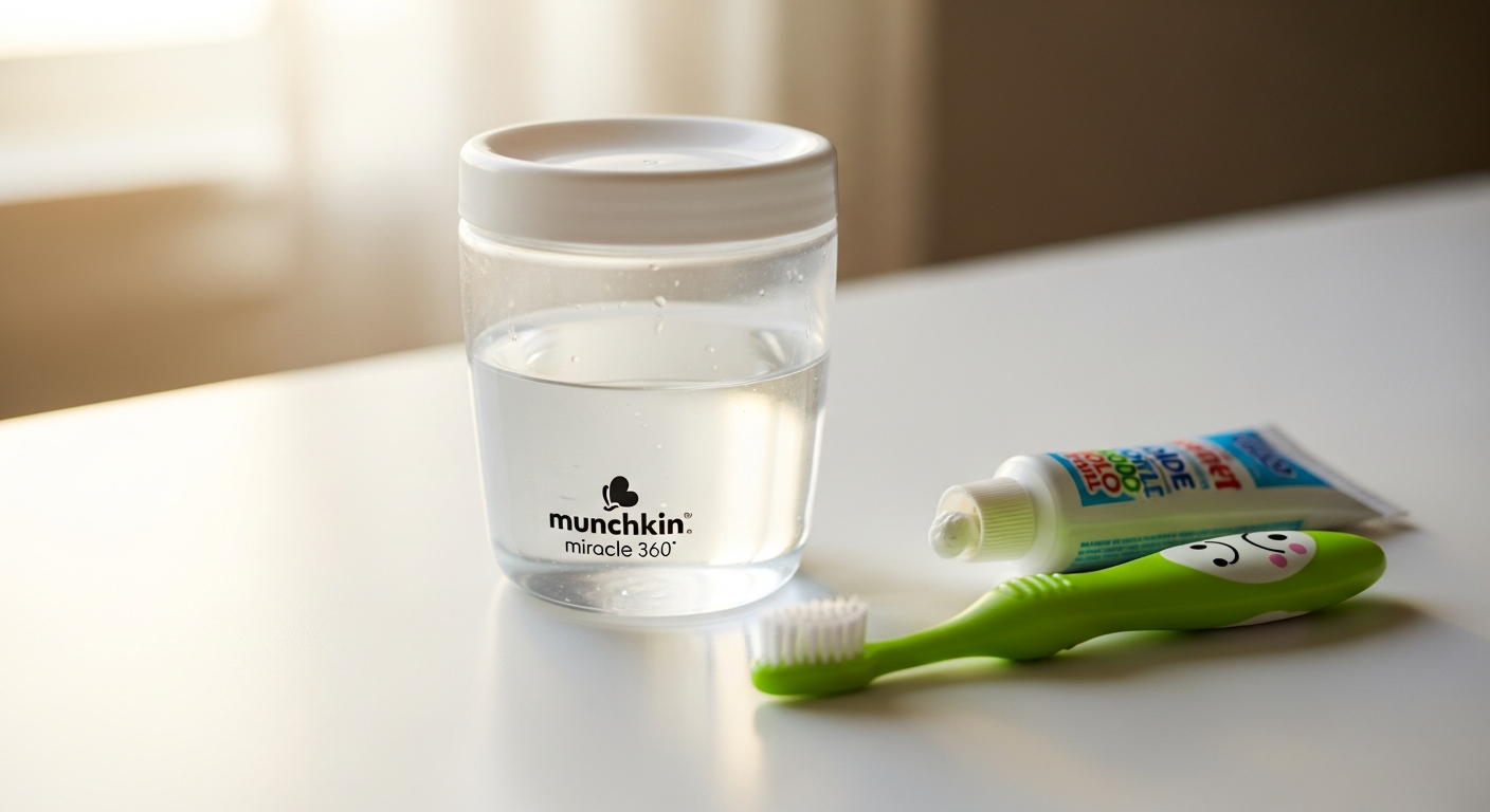 Munchkin Miracle 360 Sippy Cup with spill-proof design for toddlers