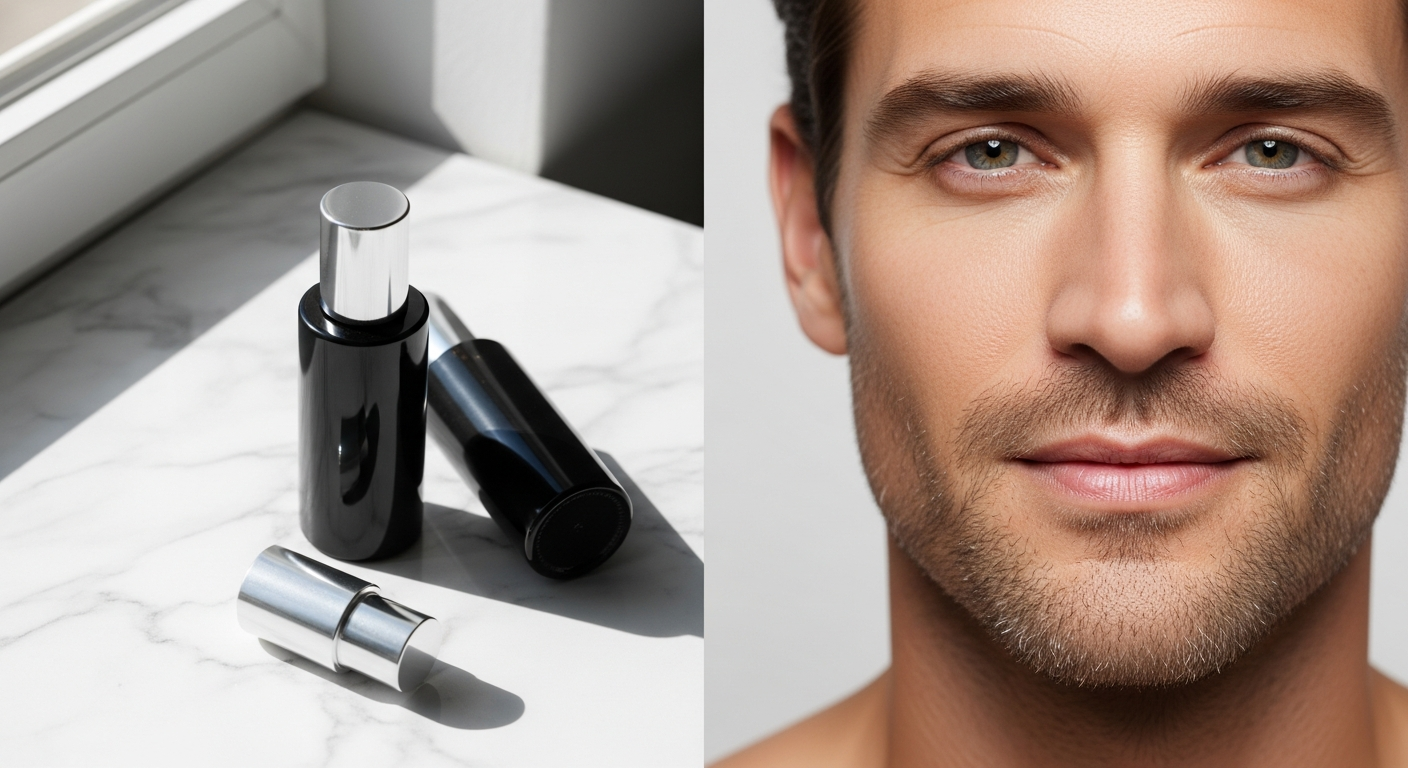 Barbology London 2-in-1 Face and Beard Moisturizer pump bottle with natural ingredients