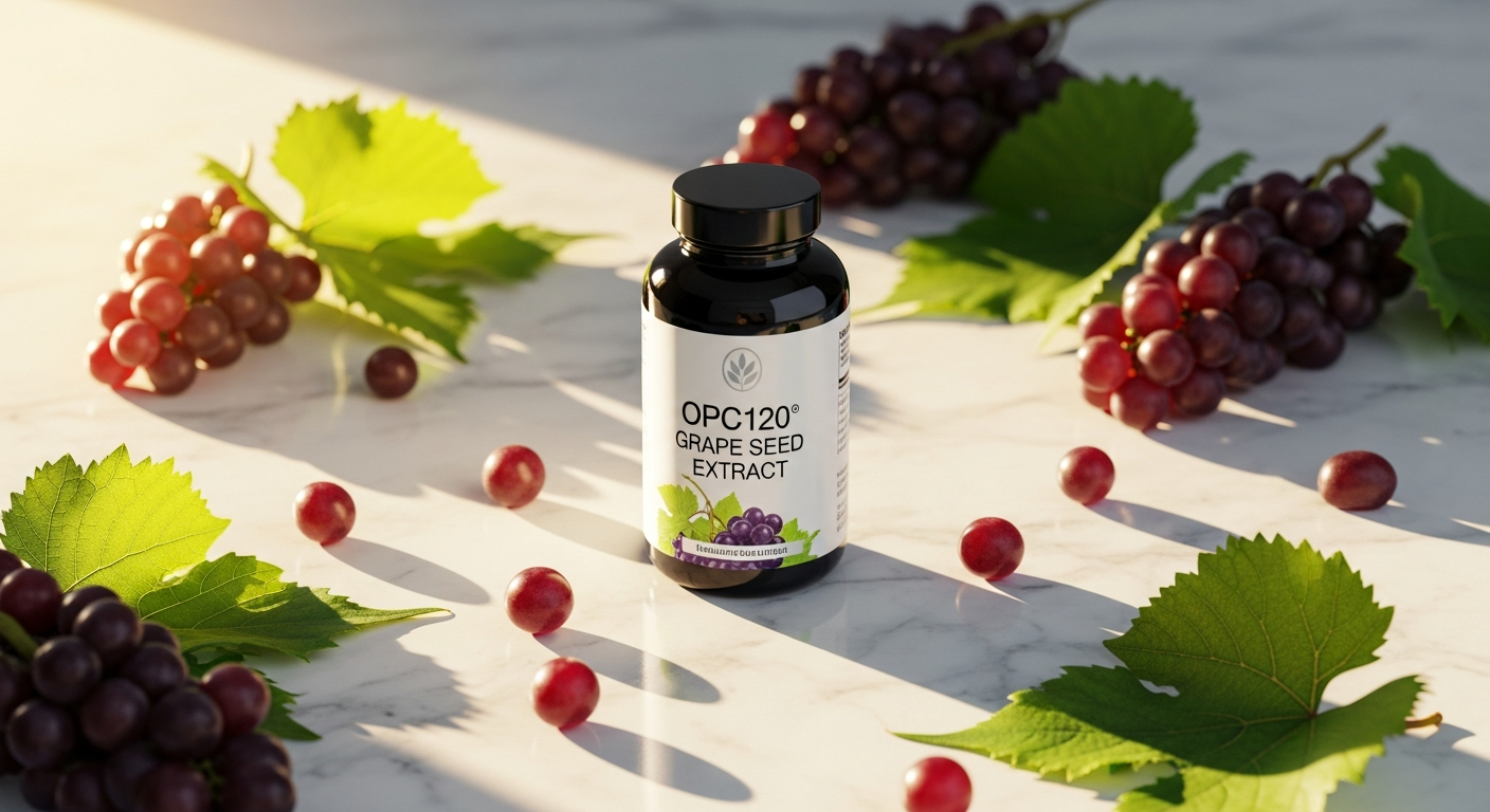 BioProphyl OPC120 Grape Seed Extract Capsules premium antioxidant supplement bottle