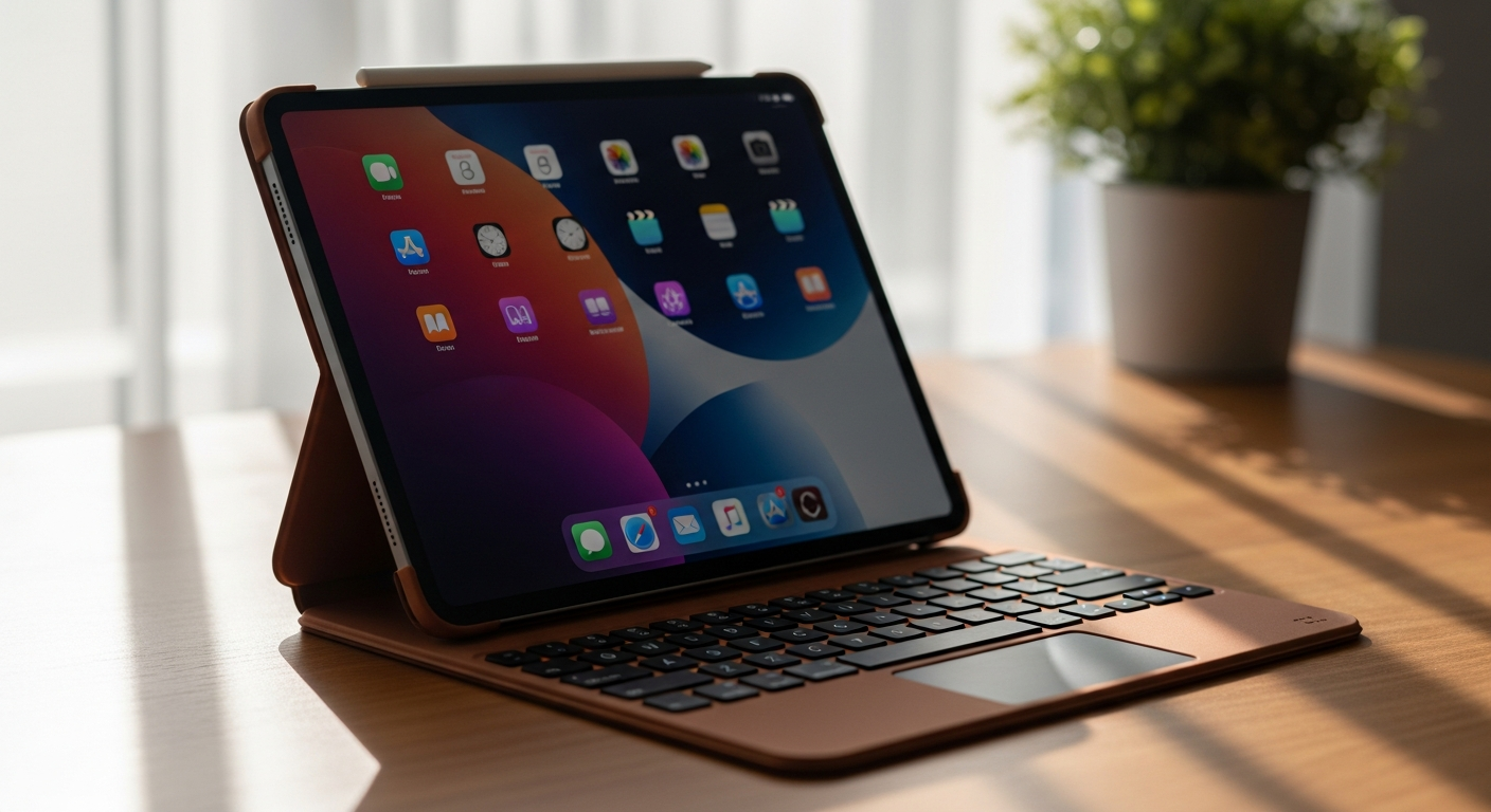 Limited Edition Magic Keyboard Leather Case for iPad Pro 13 inch in full-grain leather