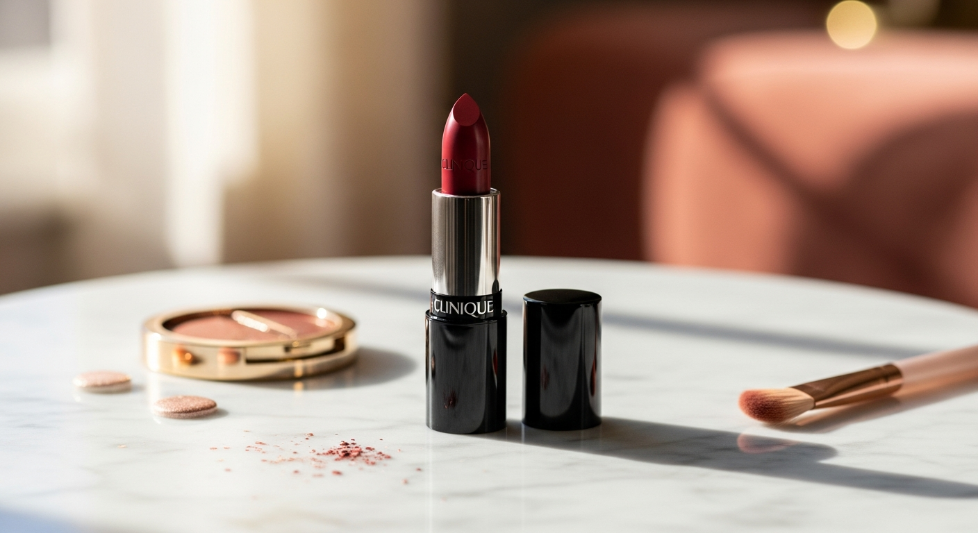 Clinique Almost Lipstick Black Honey swatched on diverse skin tones showing shade transformation