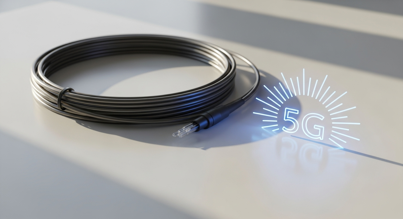 Delta Fiber Unlimited Fiber & 5G router with 8 Gbps symmetrical speeds displayed
